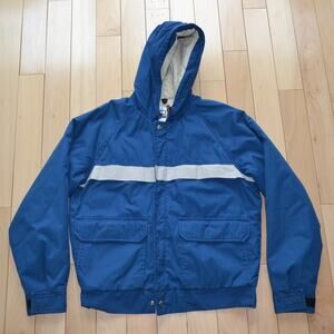 Vintage 80s Woolrich Winter Jacket Size Medium Blue
